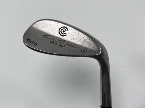 Cleveland 797 Beryllium Nickel Lob Wedge LW 60* True Temper Wedge Steel Mens RH, 1 of 12