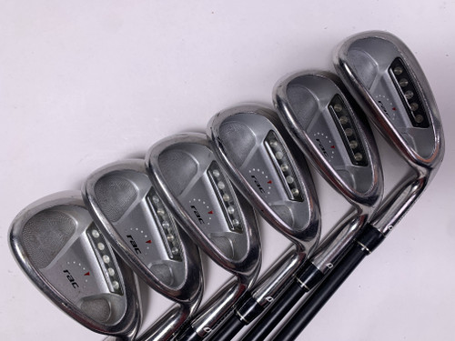 TaylorMade Rac OS Iron Set 7-PW+AW+SW Senior Graphite Mens RH, 1 of 12
