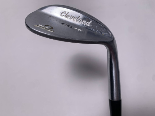 Cleveland CG15 Satin Chrome Lob Wedge LW 58* 12 Bounce Traction Wedge RH, 1 of 12