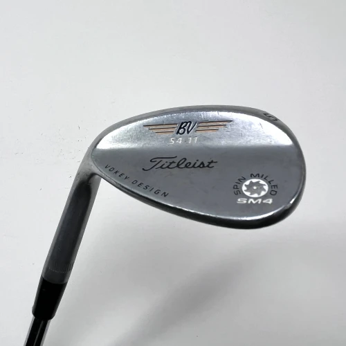 LEFTY Titleist Vokey Spin Milled SM4 Chrome Sand Wedge SW 54* 11TT DG Stiff LH, 1 of 12