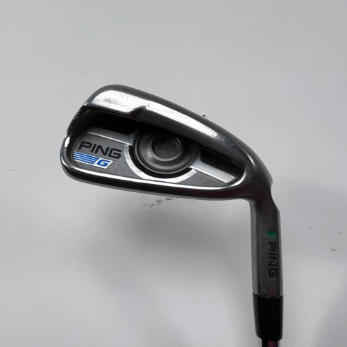 Ping G 2016 Single 7 Iron Green Dot 2* Up AWT 2.0 Stiff Steel Mens RH, 1 of 12