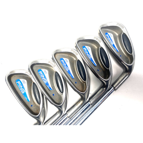 Ping G2 Iron Set 6-PW Blue Dot 1* Up Stiff Steel Mens RH, 1 of 12
