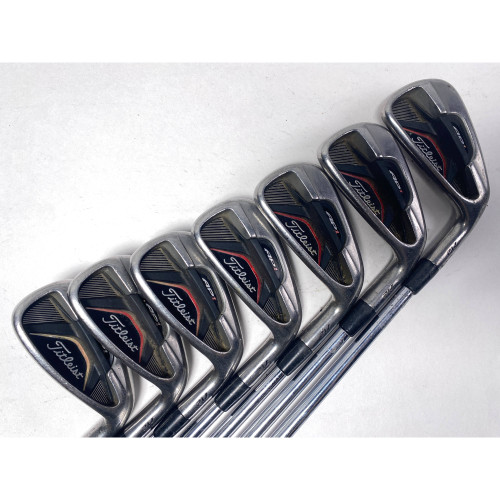 Titleist 712 AP1 Iron Set 4-PW+GW Dynalite Gold XP R300 Regular RH No 8 iron, 1 of 12