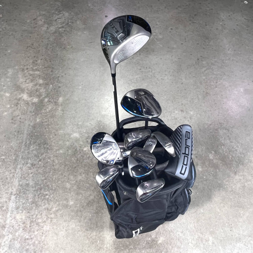 Cobra Air X Club Set Driver 3W 4H-5H 6-PW SW Putter Ultralite 45g Senior RH +Bag, 1 of 12