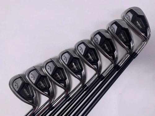 Callaway Rogue ST Max OS Lite Iron Set 5-PW+AW+SW Cypher Fifty 5.0 50g Senior RH, 1 of 12