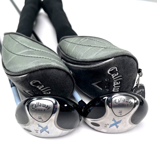 Callaway X 3 & 5 Fairway Wood Set 15* | 19* Fujikura Gems UltraLight Ladies RH, 1 of 12