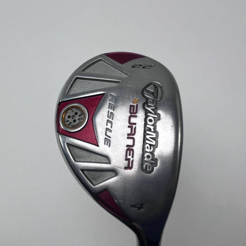 TaylorMade Burner Rescue 4 Hybrid 22* REAX SuperFast 65g Stiff Graphite Mens RH, 1 of 12