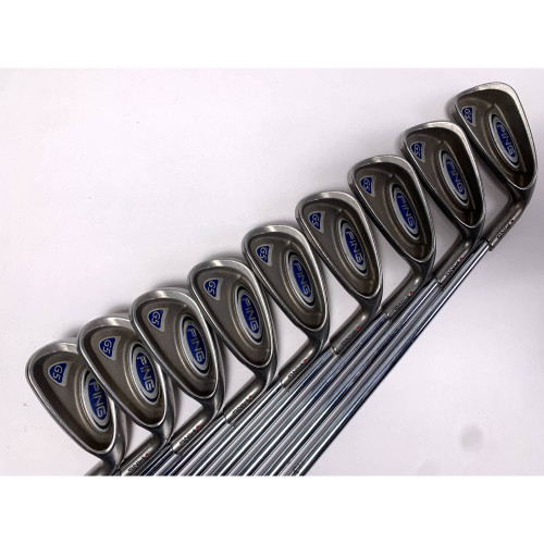 Ping G5 Iron Set 4-PW+GW+SW Red Dot 1* Flat Stiff Steel Mens RH +1/2'', 1 of 12