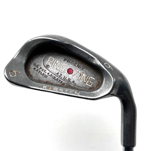 Ping Zing Single 6 Iron Red Dot 1* Flat JZ Stiff Steel Mens RH, 1 of 12