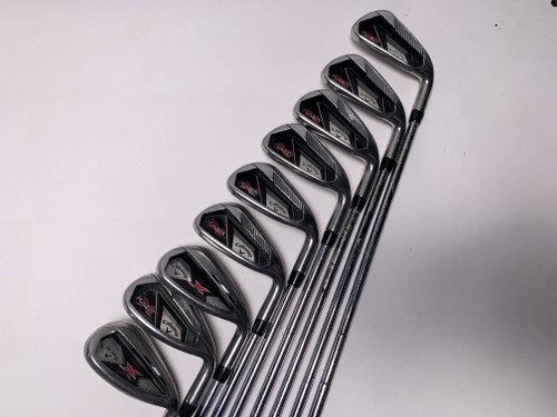 Callaway Razr X Iron Set 5-PW+AW+SW+LW 3* Flat Uniflex RH Midsize Grips +1'', 1 of 12