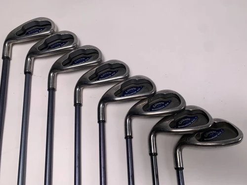 LEFTY Callaway X-16 Iron Set 3-PW System CW85 Firm Graphite Mens LH, 1 of 12