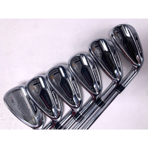 TaylorMade RSi 1 Iron Set 6-PW+AW REAX 90g Stiff Steel Mens RH, 1 of 12