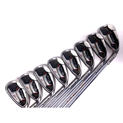 Ping G20 Iron Set 4-PW+SW Black Dot CFS Stiff Steel Mens RH, 1 of 12
