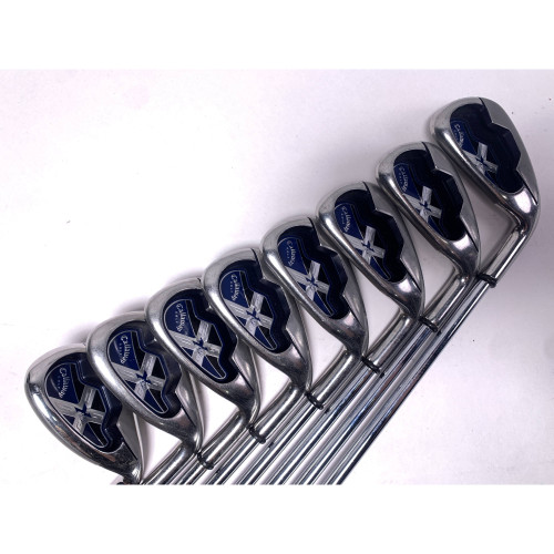 Callaway X-18 R Iron Set 4-PW+SW Uniflex Steel Mens RH, 1 of 12