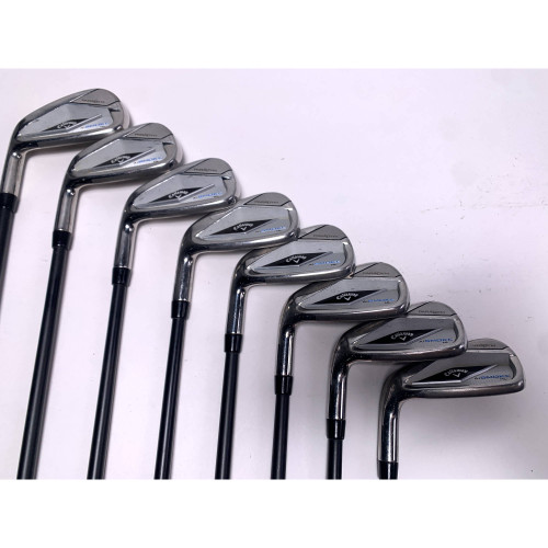 LEFTY Callaway Paradym Ai Smoke HL Iron Set 5-PW+AW+SW Cypher Sixty 5.5 Reg LH, 1 of 12