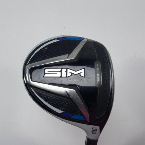 TaylorMade SIM MAX 5 Fairway Wood 18* Fujikura Ventus Red 5R 50g Regular RH, 1 of 12