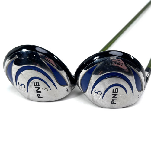 LEFTY Ping G5 3 & 5 Fairway Wood Set 15* | 18* Aldila NV Green 75g Regular LH, 1 of 12