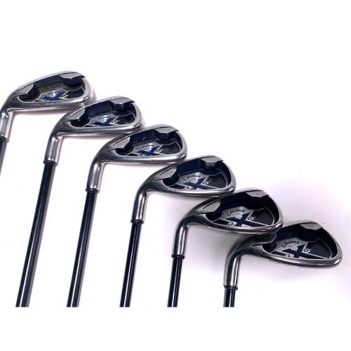 LEFTY Callaway X-20 Iron Set 5-PW 75g Regular Graphite Mens LH, 1 of 12