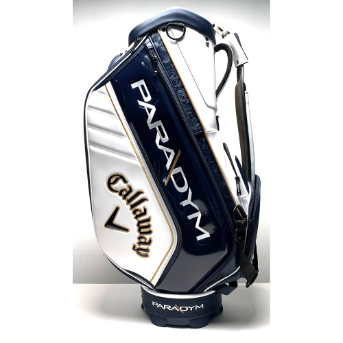 Callaway Paradym Staff Bag White 6-Way Divide Single Strap Top Golf Bag NEW, 1 of 12