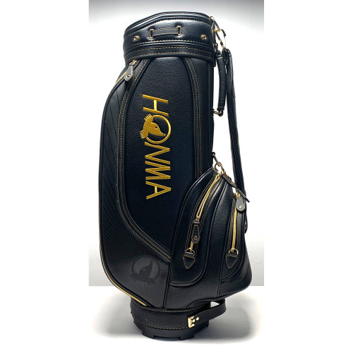 Honma Beres Classic Cart Bag Black 5-Way Divide Single Strap Golf Bag, 1 of 12