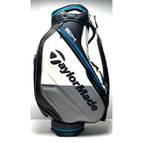 TaylorMade SIM Staff Bag White 6-Way Divide Single Strap Golf Bag NEW, 1 of 12