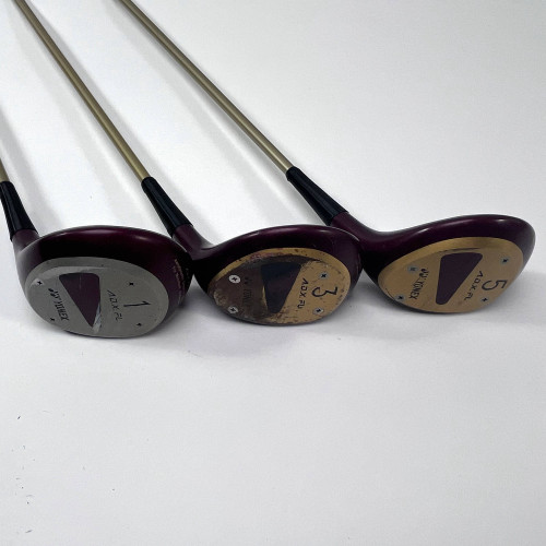 Yonex A.D.X. FL Composite Wood Set DR 3 5 15* 18* BR520 Regular Graphite Mens RH, 1 of 12