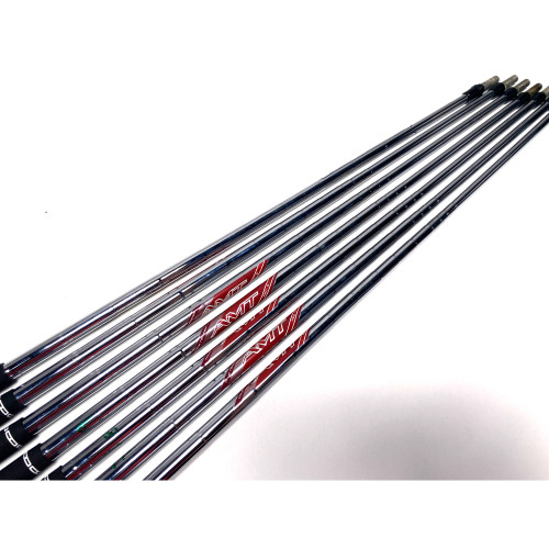 True Temper AMT Red Stiff Steel Iron Set of 7 Shafts 33.25''-36.50''- Pull 0.355, 1 of 12