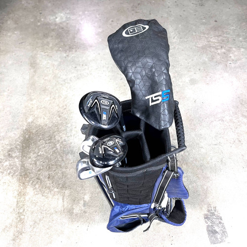 US Kids TS5 Club Set Driver 3W 4H 6 8 PW Putter TS5 57 Junior RH HC +Bag, 1 of 12