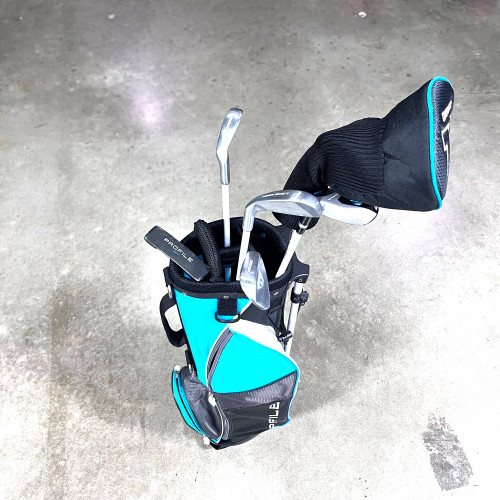 Wilson Profile Club Set Driver 4H Shortiron LongIron PW Putter Junior RH Bag 60", 1 of 12