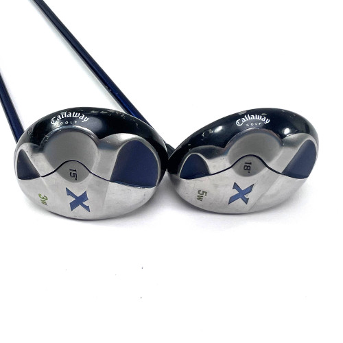 Callaway X 3 & 5 Fairway Wood Set 15* | 18* Aldila Ladies 55g Ladies RH, 1 of 12