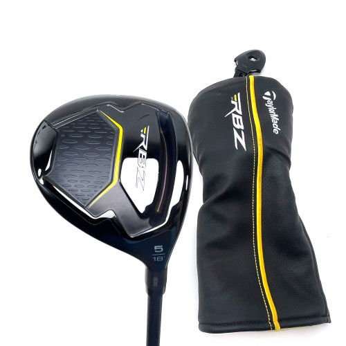 TaylorMade RocketBallz Black 5 Fairway Wood 18* RocketFuel 55g Senior RH HC, 1 of 12