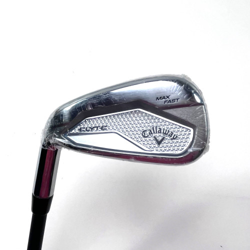 LEFTY Callaway Elyte Max Fast 7 Iron Mitsubishi Vanquish 4 R2 40g Senior LH NEW, 1 of 12