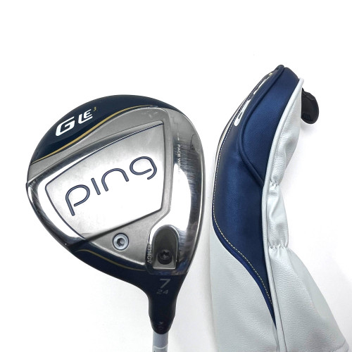 Ping G LE 3 7 Fairway Wood 24* ULT 250 Ladies RH HC Undersize Grip, 1 of 12