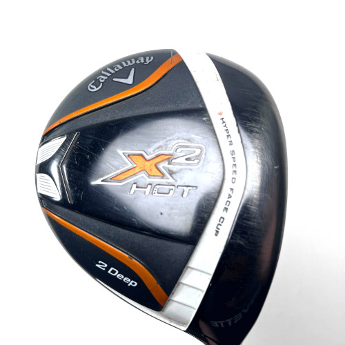 Callaway X2 Hot Pro 2 Deep Fairway Wood 12.5* Grafalloy ProLaunch 45g Regular RH, 1 of 12