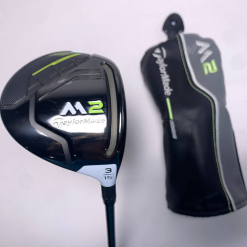 TaylorMade M2 2019 3 Fairway Wood 15* M2 Reax 65g Stiff Graphite Mens RH HC, 1 of 12