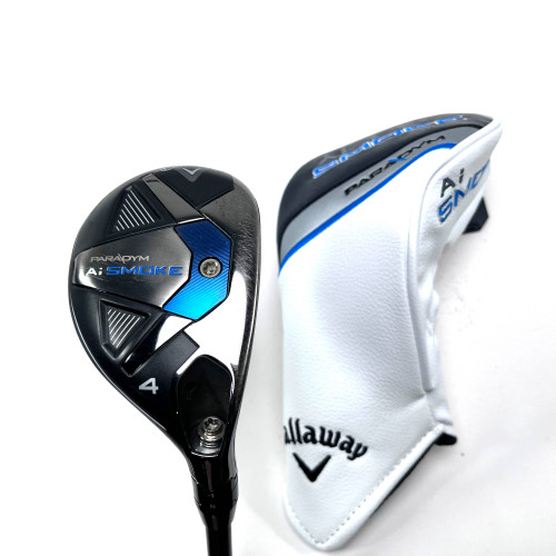 Callaway Paradym Ai Smoke 4 Hybrid 21* AutoFlex SF505x Stiff Graphite Mens RH HC, 1 of 12