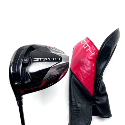 LEFTY TaylorMade Stealth Plus Driver 10.5* Fujikura Atmos Red 5S Stiff LH HC, 1 of 12