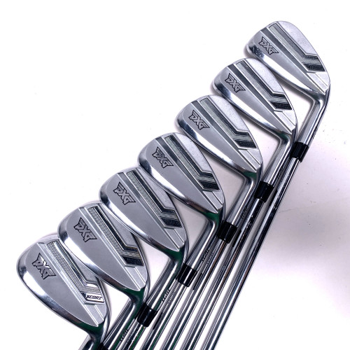 PXG 0211 XCOR2 Chrome Iron Set 5-PW+GW KBS Tour Lite Regular Steel Mens RH, 1 of 12