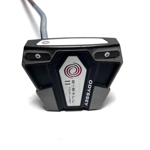 LEFTY Odyssey 2-Ball Eleven Tour Lined Putter 34" Mens LH, 1 of 12