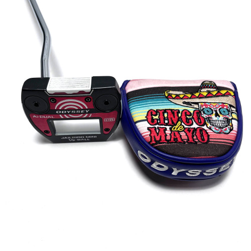 LEFTY Odyssey Ai-Dual Jailbird Mini 1/2-Ball Putter 34.5" Mens LH HC, 1 of 12