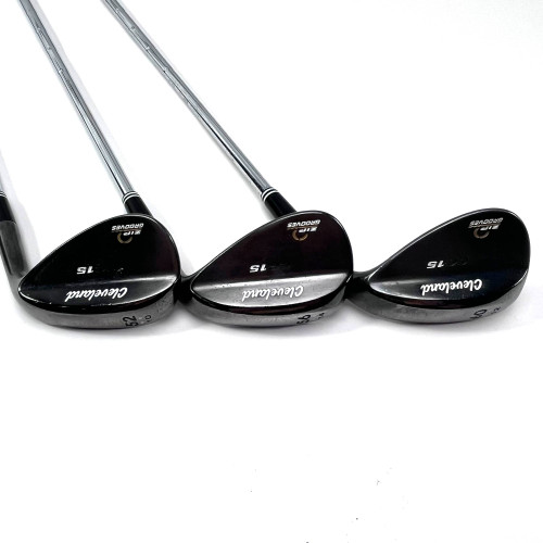 Cleveland CG15 Black Pearl Wedge Set 52* 10 | 56* 14 | 60* 12 Traction Wedge RH, 1 of 12