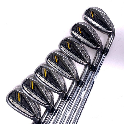 TaylorMade RocketBladez Iron Set 4-PW RocketFuel 85g Regular Steel Mens RH, 1 of 12