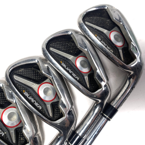 TaylorMade Burner 2009 Iron Set 6-PW+AW Burner Superfast 85g Uniflex RH, 1 of 12