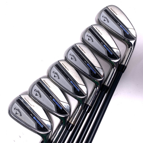 Callaway Paradym Ai Smoke Iron Set 5-PW Cypher Sixty 5.5 60g Regular RH, 1 of 12