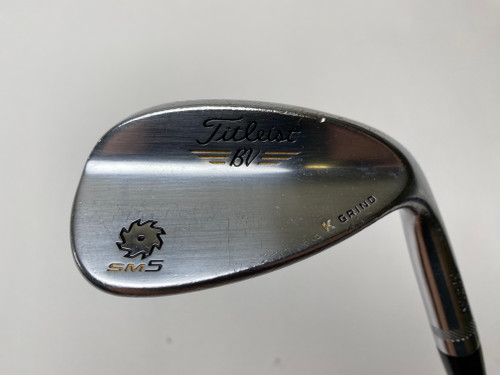 Titleist Vokey SM5 Tour Chrome 58* 11 K-Grind Wedge Steel Mens RH Midsize Grip (NI5XB1W3Y6GV)