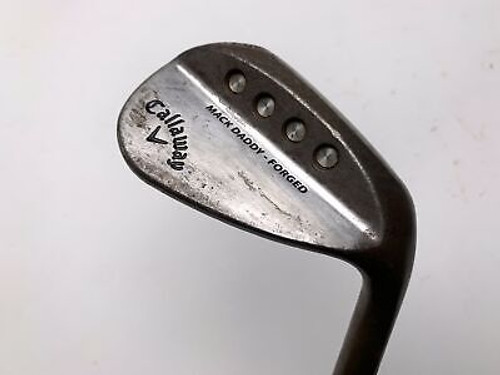 Callaway Mack Daddy Forged Raw Wedge 56* 12 Bounce Extra Stiff RH Midsize Grip (S3XLK0B9UZPP)