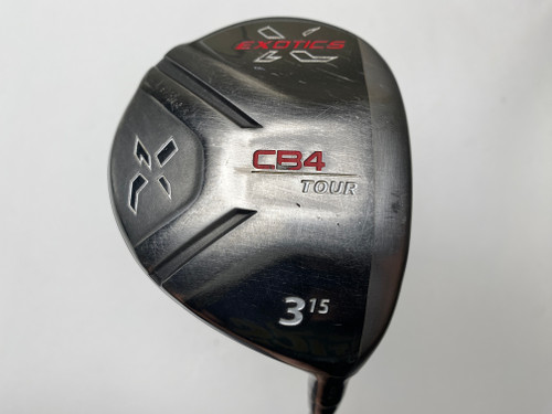 Tour Edge Exotics CB4 Tour 3 Fairway Wood 15* Aldila RIP 70g Stiff Graphite RH (77F7NEZPM3WH)