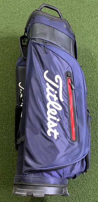 Titleist Club 14 Cart Bag Blue 14-Way Divide Single Strap Golf Bag (6LRMVZCS8M1Q)