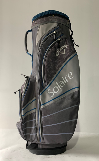 Callaway Solaire Cart Bag Grey Blue 6-Way Divide Single Strap Golf Bag (HULDJYBXIR28)