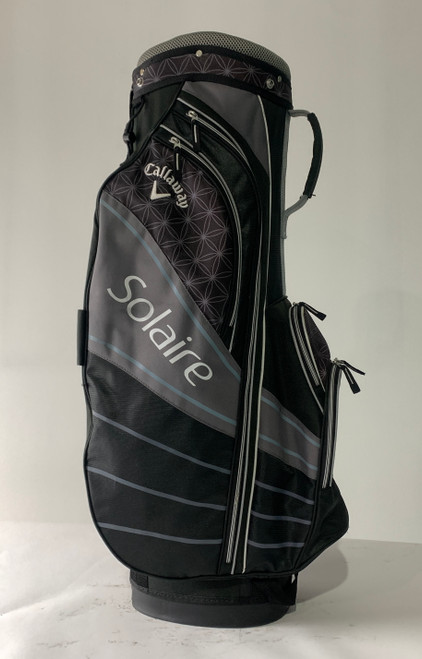 Callaway Solaire Cart Bag Black Gray 6-Way Divide Single Strap Golf Bag (124E4U3DNUN1)